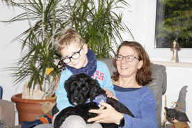Yoshi mit Tanja und Adrian