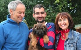 Gundula, Christian und Phillip Meier mit Rajah